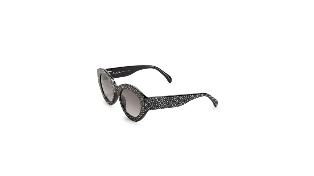 Alaïa 52MM Oval Studded Sunglasses
