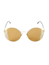 Load image into Gallery viewer, Bottega Veneta 57MM Round Intrecciato Motif Sunglasses