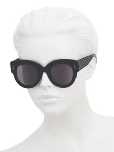 Alaïa 48MM Embellished Oversized Cat Eye Sunglasses