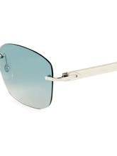 Load image into Gallery viewer, Saint Laurent 58MM Rectangular Metal Sunglasses
