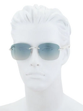 Load image into Gallery viewer, Saint Laurent 58MM Rectangular Metal Sunglasses

