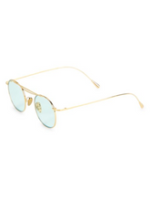 Load image into Gallery viewer, Cutler and Gross 47MM Round Goldtone Sunglasses
