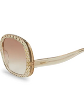 Load image into Gallery viewer, Chloé Chiara 54MM Swarovski Crystal-Embellished Square Sunglasses
