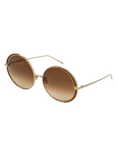 Load image into Gallery viewer, Linda Farrow 87MM Circle Sunglasses
