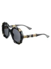 Load image into Gallery viewer, Gucci 54MM Bamboo-Effect Round Sunglasses
