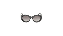 Load image into Gallery viewer, Alaïa 52MM Oval Studded Sunglasses
