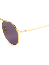 Load image into Gallery viewer, Cutler and Gross 47MM Round Goldtone Sunglasses
