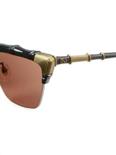 Load image into Gallery viewer, Gucci 58MM Bamboo-Effect Cat Eye Sunglasses
