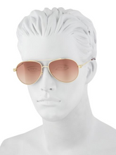 Load image into Gallery viewer, Cartier 61MM Goldtone Aviator Sunglasses
