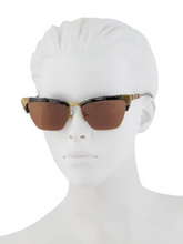 Load image into Gallery viewer, Gucci 58MM Bamboo-Effect Cat Eye Sunglasses
