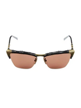 Load image into Gallery viewer, Gucci 58MM Bamboo-Effect Cat Eye Sunglasses
