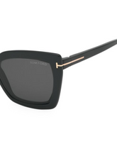 Load image into Gallery viewer, Tom Ford 53MM Blue Block Square Convertible Clip Sunglasses
