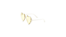 Load image into Gallery viewer, Gucci Fashion Show Ivory &amp; Yellow Heart Sunglasses/60MM
