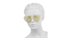 Load image into Gallery viewer, Gucci Fashion Show Ivory &amp; Yellow Heart Sunglasses/60MM
