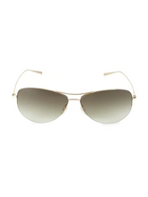 Load image into Gallery viewer, Oliver Peoples Strummer 63MM Aviator Sunglasses
