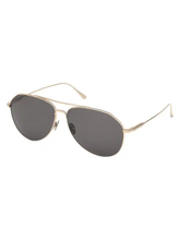 Load image into Gallery viewer, Tom Ford Cyrus 62MM Aviator Sunglasses
