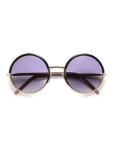 Load image into Gallery viewer, Cutler and Gross 54MM Leather-Trimmed Round Sunglasses
