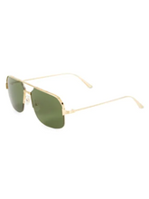 Load image into Gallery viewer, Cartier 59MM Goldtone Aviator Sunglasses
