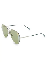 Load image into Gallery viewer, Bottega Veneta 58MM Rounded Aviator Metal Sunglasses

