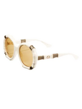 Load image into Gallery viewer, Gucci 54MM Bamboo-Effect Round Sunglasses
