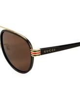 Load image into Gallery viewer, Gucci 58MM Aviator Sunglasses
