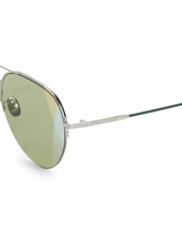 Load image into Gallery viewer, Bottega Veneta 58MM Rounded Aviator Metal Sunglasses

