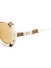 Load image into Gallery viewer, Gucci 54MM Bamboo-Effect Round Sunglasses
