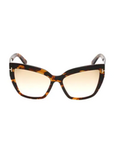 Load image into Gallery viewer, Tom Ford 58MM Made in Japan Cat Eye Sunglasses
