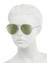 Load image into Gallery viewer, Bottega Veneta 58MM Rounded Aviator Metal Sunglasses
