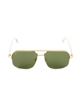 Load image into Gallery viewer, Cartier 59MM Goldtone Aviator Sunglasses
