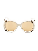 Load image into Gallery viewer, Gucci 54MM Bamboo-Effect Round Sunglasses
