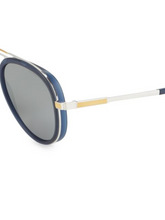 Load image into Gallery viewer, Cutler and Gross 58MM Two-Tone Aviator Sunglasses
