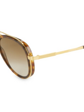 Load image into Gallery viewer, Cutler and Gross 58MM Tortoiseshell Aviator Sunglasses
