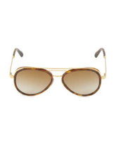 Load image into Gallery viewer, Cutler and Gross 58MM Tortoiseshell Aviator Sunglasses
