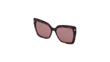 Load image into Gallery viewer, Tom Ford 53MM Fuso Blue Block Square Convertible Clip Sunglasses
