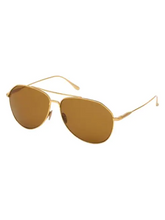 Load image into Gallery viewer, Tom Ford Cyrus 62MM Aviator Sunglasses
