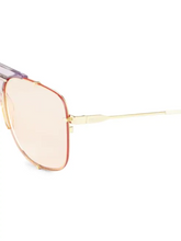 Load image into Gallery viewer, Gucci 63MM Aviator Sunglasses

