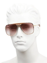Load image into Gallery viewer, Gucci 63MM Aviator Sunglasses
