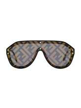 Load image into Gallery viewer, Fendi 99MM Logo Fashion Shield Sunglasses
