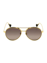 Load image into Gallery viewer, Moncler 57MM Metal Aviator Sunglasses
