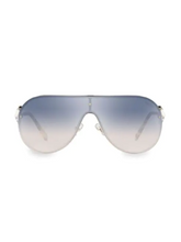 Load image into Gallery viewer, Miu Miu 37MM Embellished Shield Sunglasses
