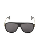 Load image into Gallery viewer, Gucci 57MM Pilot Sunglasses
