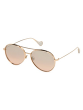 Load image into Gallery viewer, Moncler 57MM Metal Aviator Sunglasses

