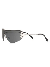 Load image into Gallery viewer, Miu Miu 48MM Embellished Shield Sunglasses
