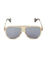 Load image into Gallery viewer, Gucci 57MM Aviator Sunglasses
