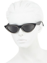 Load image into Gallery viewer, CELINE 56MM Crystal-Studded Cat Eye Sunglasses

