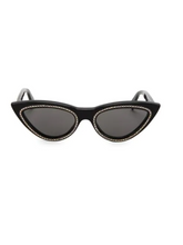 Load image into Gallery viewer, CELINE 56MM Crystal-Studded Cat Eye Sunglasses
