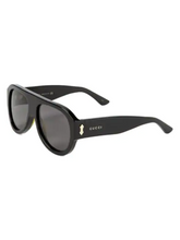 Load image into Gallery viewer, Gucci 58MM Pilot Sunglasses
