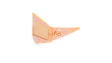 Load image into Gallery viewer, Gucci Fashion Show Dark Havana &amp; Crystal Mask Sunglasses/99MM
