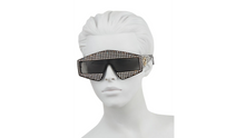Load image into Gallery viewer, Gucci Fashion Show Dark Havana &amp; Crystal Mask Sunglasses/99MM

